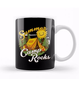 Cute Summer Camp Rocks Camping for Campers Kupa Bardak Porselen