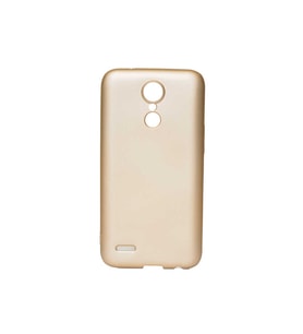 LG K10 2017 Uyumlu Kılıf Zore Premier Silikon Kapak (Gold)