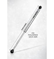 Gazlı Amortisör Paslanmaz Boy 254mm Tekne Ve Karavan (Krom)