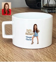 Kişiye Özel Karikatürlü Cute But Sagittarius Yay Burcu Lüks Fincan Doğum Günü Hediyesi