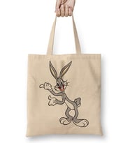 Bugs Bunny Tavşan Çizgi Film Bez Çanta Uzun Saplı
