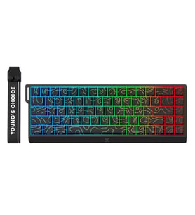 MCHOSE Ace68 E-sport Black Topographic %65 Hall Effect Uranus Manyetik Switch eSports RGB Hotswap Mekanik Gaming Klavye (MC-Ace68-20)