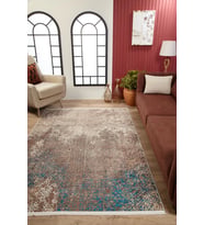 Dijital Kaymaz Yıkanabilir Krem Modern Salon Halısı Mutfak Halısı Koridor Halısı Yolluk HLN1698