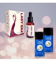 2 Kutu Orijinal Super Vega 150000 Erkek Gecikme Etkili Sprey+ Lady Era 30 ml Bayan Uyarıcı Destekleyici istek artirici Damla