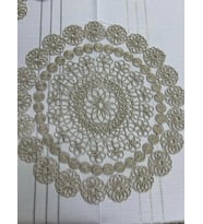 NİVEMESHOME BEJ ÖRME TAKIM 7 PARÇA SUNUMLUK SETİ (RUNNER + SUPLA 6 ADET)