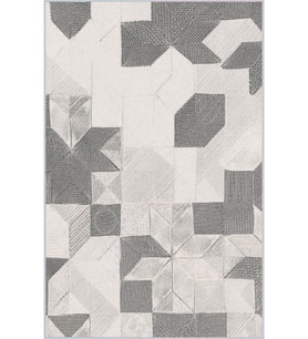 Eliana Home Baskılı, Yıkanabilir Kaymaz Taban Salon Halısı LNA0013-SD816 100x150 cm (Gri)