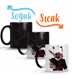 Kaneki Tokyo Ghoul Sihirli Kupa Bardak Porselen