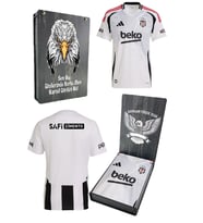 Beşiktaş Orijinal 24-25 Beyaz Forma Bjk Kartal Baskılı Hediyelik Ahşap Kutulu (Beyaz)