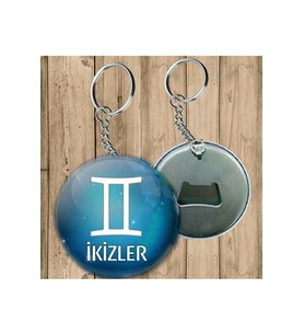 Ikizler Burcu Anahtarlık - Açacaklı Anahtarlık