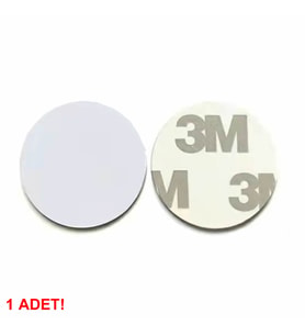 13.56Mhz 25mm Para Tip Nfc Rfid Etiket Ntag215 Manyetik Sticker Proximity Göstergeç Kart Kapı Geçiş