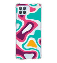 PrintiFy Oppo Reno 4 lite Uyumlu Köşe Korumalı Renkli Desen Tasarımlı Şeffaf Silikon Kılıf