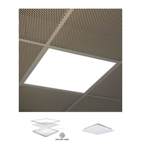 T24 Line In-60cm X60cm Sıva Altı Led Panel, Taş Yünü Asma Tavan Led , Beyaz Işık, Kare Backlight