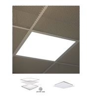 T24 Line In-60cm X60cm Sıva Altı Led Panel, Taş Yünü Asma Tavan Led , Beyaz Işık, Kare Backlight