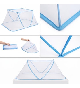 Portatif Bebek ve Çocuk Sinek Koruyucu Cibinlik Tül (50x125 cm) – Katlanabilir Beşik ve Yatak Tülü