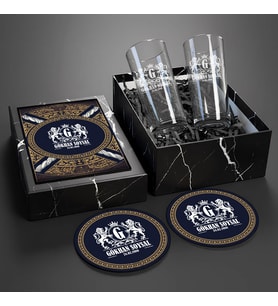 Lüks Premium Rakı Bardağı Seti – 2’li Bardağıyla – İsmine Özel – Arkadaşa Hediye