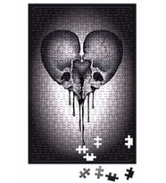 Coraçao Skull Puzzle 240 Parça Yapboz