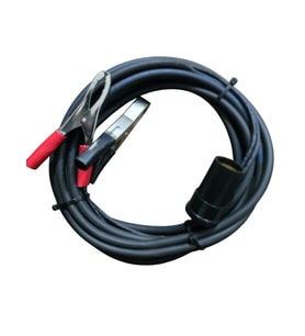 Aküden Bağlantılı Araç Çakmaklık Uzatma Kablosu Akü Maşalı 12-24V/16A 2 X1,5mm TTR Bakır 5Mt-Siyah