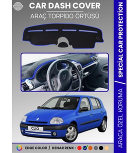 RENAULT CLIO 2 AIRBAGLI (2001-2012) Torpido Örtüsü Ön Göğüs Koruma Torpido Koruma Araca Özel