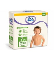 Evy Baby Bebek Bezi 7 Beden 19+ KG XXLarge 230 Adet Mega Süper Fırsat Pk