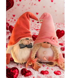 El Yapımı Aşk Ve Şans Cücesi, Sevgili Gnome’lar Çift Cüce (Gül Rengi - Somon Pembe)