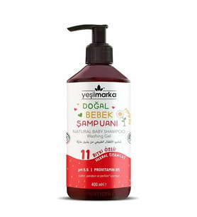 YEŞİL MARKA BEBEK ŞAMPUANI - ÇİLEK 400 ML