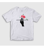 Presmono Unisex Çocuk Beyaz Rose 5 Seconds Of Summer T-Shirt 386709tt