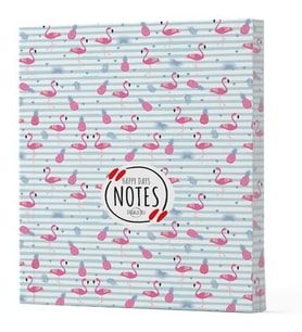 Flamingo 4 - Yan Boyamalı Çizgili Defter