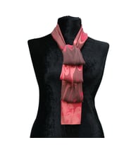 e38 EL İŞÇİLİĞİ KADIN RENKLİ EBRU FULAR 167*33 cm - F0024