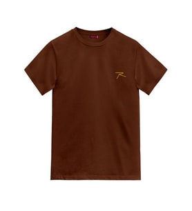 Raru AGNITIO Erkek Pamuklu Taba Günlük T-shirt