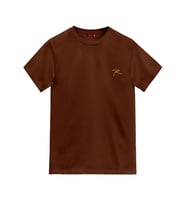 Raru AGNITIO Erkek Pamuklu Taba Günlük T-shirt