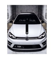 Oto Kaput Şerit Sticker Kılçık Tasarımlı Siyah 15*60 Cm