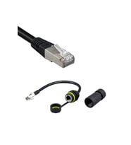 MN810XF Erkek–Dişi IP68 Su Geçirmez RJ45 Konnektör  Cat6 Kablolu Dış Mekân Ağ Bağlantısı