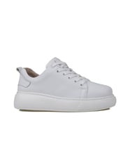 Trend Adımlar Beyaz Aura Kadın Hakiki Deri Sneaker