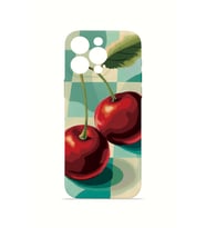 iPhone 15 Pro Vorian İnce Kamera Korumalı Mika Kılıf Cherry Picnic