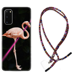 Samsung A02S A03S A10 A12 A13 A21S A22 Kılıf Boyun Asklı Rasta Silikon Line Filamingo 1776