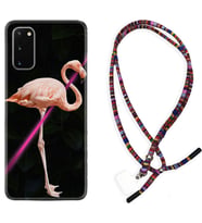 Samsung A02S A03S A10 A12 A13 A21S A22 Kılıf Boyun Asklı Rasta Silikon Line Filamingo 1776