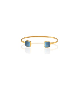 Kadir Jewellery 22 Ayar Altın Kaplama El İşçiliği Zirkon Taşlı Kadın Charm Bileklik