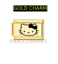 Italyan Charm Çelik Hello Kitty Charmı Gold Renk 1 Adet