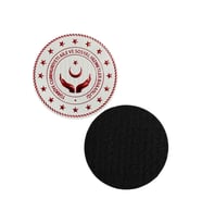 AİLE VE SOSYAL HİZMETLERİ Bakanlığı Arması 3d Plastik,  Yeni Tip, Cırtlı, 1. Kalite (Çok Renkli)