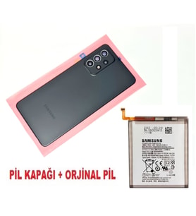 Samsung Galaxy A52 A525 Arka Pil Batarya Kapağı + PİL (Kamera Lensli) SİYAH