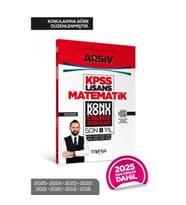 KPSS Lisans Matematik Konu Konu Çıkmış Sorular Son 8 yıl Çıkmış Sorular (2025 Dahil)