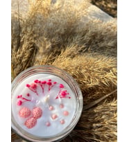 Çilek kokulu aromaterapi doğal soya wax 230cl kavanoz mum