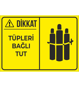 tüpleri bağlı tut 21x28 Arkası Sticker