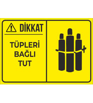 tüpleri bağlı tut 21x28 Arkası Sticker