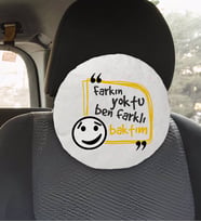 BK Gift Esprili Yuvarlak Araç Koltuk Yastığı-1