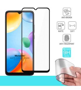 Microsonic Xiaomi Redmi 10C Seramik Matte Flexible Ekran Koruyucu Siyah