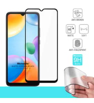 Microsonic Xiaomi Redmi 10C Seramik Matte Flexible Ekran Koruyucu Siyah