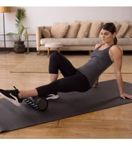 Foam Roller Tırtıklı Yoga ve Pilates Silindiri SuperSoft Egzersiz Aleti 33x15 Cm (Siyah)