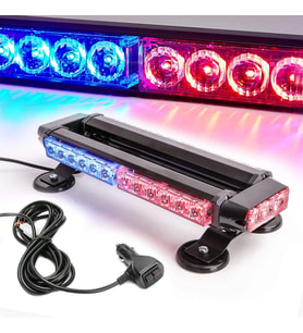 Çakar Lamba Çift Taraflı 30 Led Mavi-Kırmızı 38*16,5*7,5 Cm 522