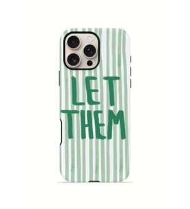 iPhone 16 Pro Vorian Çift Katmanlı Kılıf Let Them Green